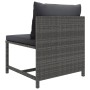 Set de muebles de jardín 6 pzas y cojines ratán sintético gris de vidaXL, Conjuntos de jardín - Ref: Foro24-3059756, Precio: ...
