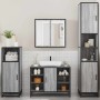 Set de muebles de baño 4 pzas madera contrachapada gris sonoma de , Muebles de baño - Ref: Foro24-3301213, Precio: 425,04 €, ...