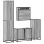 Set de muebles de baño 4 pzas madera contrachapada gris sonoma de , Muebles de baño - Ref: Foro24-3301213, Precio: 425,04 €, ...