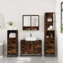 Set de muebles baño 4 pzas madera contrachapada roble ahumado de , Muebles de baño - Ref: Foro24-3301302, Precio: 318,35 €, D...