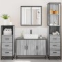 Set de muebles de baño 4 pzas madera contrachapada gris sonoma de , Muebles de baño - Ref: Foro24-3301253, Precio: 365,58 €, ...
