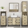 Juego de muebles de baño 4 pzas contrachapada roble sonoma de , Muebles de baño - Ref: Foro24-3301291, Precio: 424,48 €, Desc...