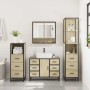 Juego de muebles de baño 4 pzas contrachapada roble sonoma de , Muebles de baño - Ref: Foro24-3301291, Precio: 424,48 €, Desc...