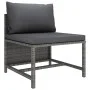 Set de muebles de jardín 12 pzas y cojines ratán sintético gris de vidaXL, Conjuntos de jardín - Ref: Foro24-3059776, Precio:...