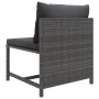 Set de muebles de jardín 12 pzas y cojines ratán sintético gris de vidaXL, Conjuntos de jardín - Ref: Foro24-3059776, Precio:...