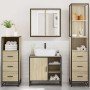 Juego de muebles de baño 4 pzas contrachapada roble sonoma de , Muebles de baño - Ref: Foro24-3301266, Precio: 333,32 €, Desc...