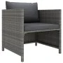 Set de muebles de jardín 12 pzas y cojines ratán sintético gris de vidaXL, Conjuntos de jardín - Ref: Foro24-3059776, Precio:...