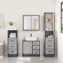 Set de muebles de baño 4 pzas madera contrachapada gris sonoma de , Muebles de baño - Ref: Foro24-3301258, Precio: 378,71 €, ...