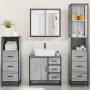 Set de muebles de baño 4 pzas madera contrachapada gris sonoma de , Muebles de baño - Ref: Foro24-3301258, Precio: 378,71 €, ...
