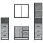 Set de muebles de baño 4 pzas madera contrachapada gris sonoma de , Muebles de baño - Ref: Foro24-3301258, Precio: 378,71 €, ...
