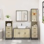 Juego de muebles de baño 4 pzas contrachapada roble sonoma de , Muebles de baño - Ref: Foro24-3301251, Precio: 341,29 €, Desc...