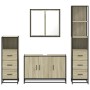 Juego de muebles de baño 4 pzas contrachapada roble sonoma de , Muebles de baño - Ref: Foro24-3301251, Precio: 341,29 €, Desc...