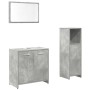 Set muebles de baño 2 piezas madera contrachapada gris hormigón de , Muebles de baño - Ref: Foro24-3324851, Precio: 93,57 €, ...