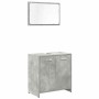 Set muebles de baño 2 piezas madera contrachapada gris hormigón de , Muebles de baño - Ref: Foro24-3324851, Precio: 93,57 €, ...