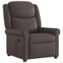 Sillón reclinable de masaje eléctrico marrón brillante de , Sillones - Ref: Foro24-3303417, Precio: 287,58 €, Descuento: %