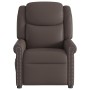 Sillón reclinable de masaje eléctrico marrón brillante de , Sillones - Ref: Foro24-3303417, Precio: 287,58 €, Descuento: %