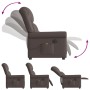 Sillón reclinable de masaje eléctrico marrón brillante de , Sillones - Ref: Foro24-3303417, Precio: 287,58 €, Descuento: %