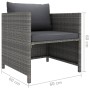 Set de muebles de jardín 12 pzas y cojines ratán sintético gris de vidaXL, Conjuntos de jardín - Ref: Foro24-3059776, Precio:...
