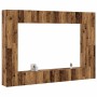 Conjunto de mueble de TV 8 piezas montado la pared madera vieja de , Muebles TV - Ref: Foro24-3328977, Precio: 430,09 €, Desc...