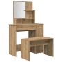 Juego de tocador de madera de ingeniería de roble artesanal de , Tocadores para dormitorios - Ref: Foro24-3329192, Precio: 12...