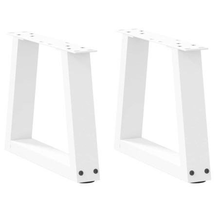 Patas para mesa de comedor forma V 2 uds blanco 30x(30-31,3) cm de , Patas para mesas - Ref: Foro24-4012521, Precio: 43,81 €,...