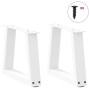 Patas para mesa de comedor forma V 2 uds blanco 30x(30-31,3) cm de , Patas para mesas - Ref: Foro24-4012521, Precio: 43,81 €,...