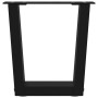 Patas para mesa de comedor forma V 2 uds negro 40x(30-31,3) cm de , Patas para mesas - Ref: Foro24-4012604, Precio: 49,92 €, ...