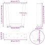Patas para mesa de comedor forma V 2 uds negro 40x(30-31,3) cm de , Patas para mesas - Ref: Foro24-4012604, Precio: 49,92 €, ...