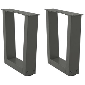 Patas para mesa comedor forma V 2 uds antracita 40x(30-31,3) cm de , Patas para mesas - Ref: Foro24-4012606, Precio: 48,92 €,...
