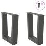 Patas para mesa comedor forma V 2 uds antracita 40x(30-31,3) cm de , Patas para mesas - Ref: Foro24-4012606, Precio: 48,92 €,...