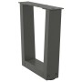 Patas para mesa comedor forma V 2 uds antracita 40x(30-31,3) cm de , Patas para mesas - Ref: Foro24-4012606, Precio: 48,92 €,...