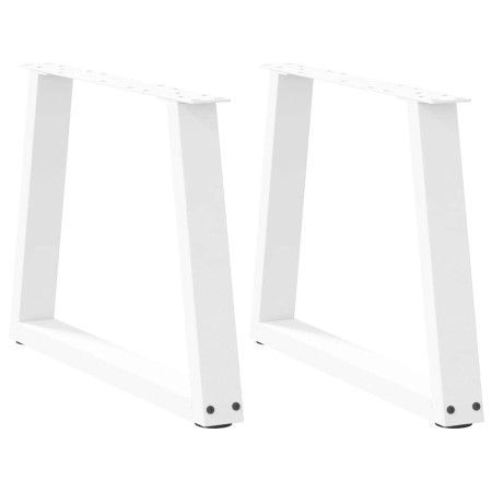 Patas para mesa de comedor forma V 2 uds blanco 50x(42-43,3) cm de , Patas para mesas - Ref: Foro24-4012549, Precio: 65,63 €,...