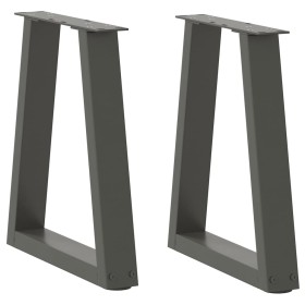 Patas para mesa de comedor en forma de V 2 uds antracita Acero de , Patas para mesas - Ref: Foro24-4012542, Precio: 51,36 €, ...