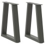 Patas para mesa de comedor en forma de V 2 uds antracita Acero de , Patas para mesas - Ref: Foro24-4012542, Precio: 51,36 €, ...
