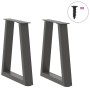 Patas para mesa de comedor en forma de V 2 uds antracita Acero de , Patas para mesas - Ref: Foro24-4012542, Precio: 51,36 €, ...