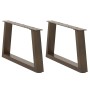Patas para mesa de comedor en forma de V 2 uds acero natural de , Patas para mesas - Ref: Foro24-4012535, Precio: 63,31 €, De...