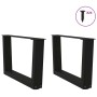 Patas para mesa de comedor forma V 2 uds negro 60x(30-31,3) cm de , Patas para mesas - Ref: Foro24-4012612, Precio: 64,29 €, ...