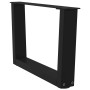 Patas para mesa de comedor forma V 2 uds negro 60x(30-31,3) cm de , Patas para mesas - Ref: Foro24-4012612, Precio: 64,29 €, ...