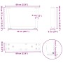 Patas para mesa de comedor forma V 2 uds negro 60x(30-31,3) cm de , Patas para mesas - Ref: Foro24-4012612, Precio: 64,29 €, ...