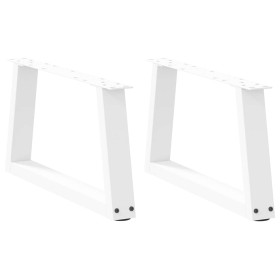 Patas para mesa de comedor forma V 2 uds blanco 70x(30-31,3) cm de , Patas para mesas - Ref: Foro24-4012537, Precio: 67,65 €,...
