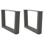 Patas para mesa comedor forma V 2 uds antracita 50x(30-31,3) cm de , Patas para mesas - Ref: Foro24-4012610, Precio: 59,60 €,...