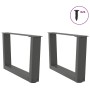 Patas para mesa comedor forma V 2 uds antracita 50x(30-31,3) cm de , Patas para mesas - Ref: Foro24-4012610, Precio: 59,60 €,...