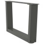 Patas para mesa comedor forma V 2 uds antracita 50x(30-31,3) cm de , Patas para mesas - Ref: Foro24-4012610, Precio: 59,60 €,...