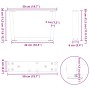 Patas para mesa comedor forma V 2 uds antracita 50x(30-31,3) cm de , Patas para mesas - Ref: Foro24-4012610, Precio: 59,60 €,...