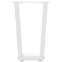 Patas para mesa de comedor en forma de V 2 uds blanco acero de , Patas para mesas - Ref: Foro24-4012625, Precio: 59,60 €, Des...