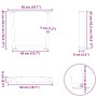 Patas para mesa de comedor forma de V 2 uds acero natural acero de , Patas para mesas - Ref: Foro24-4012631, Precio: 67,30 €,...