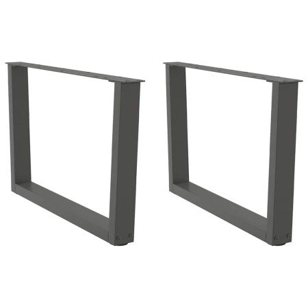 Patas para mesa de comedor en forma de V 2 uds antracita acero de , Patas para mesas - Ref: Foro24-4012638, Precio: 75,85 €, ...