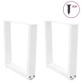 Patas para mesa de comedor forma V 2 uds blanco 60x(42-43,3) cm de , Patas para mesas - Ref: Foro24-4012633, Precio: 70,35 €,...