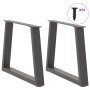 Patas para mesa de comedor en forma de V 2 uds antracita acero de , Patas para mesas - Ref: Foro24-4012554, Precio: 70,40 €, ...
