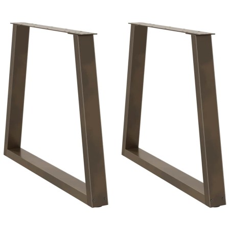 Patas para mesa de comedor en forma de V 2 uds acero natural de , Patas para mesas - Ref: Foro24-4012575, Precio: 100,90 €, D...